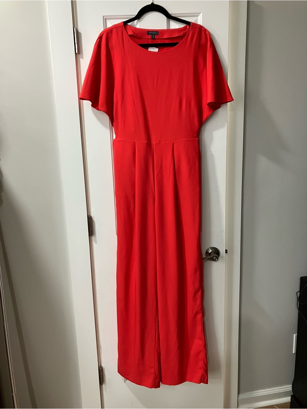 Madison Red Straight Leg Jumpsuit